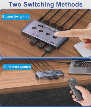 10Gbps USB 3.2 Switch: Deel 4 Periferieapparaten tussen 4 Computers