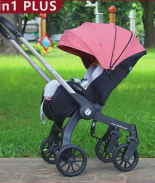 4-in-1 Baby Kinderwagen met Autostoel - Multifunctioneel en Inklapbaar