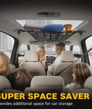 Universele Dak Opbergnet voor Auto - 90x65cm - Anti-doorzakken - Organiseer Bagage in SUV/Van