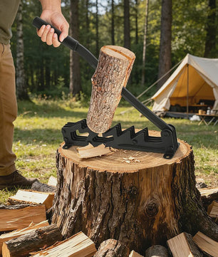 Handmatige Houtklover met Verlengde Handgreep en Wandmontage
