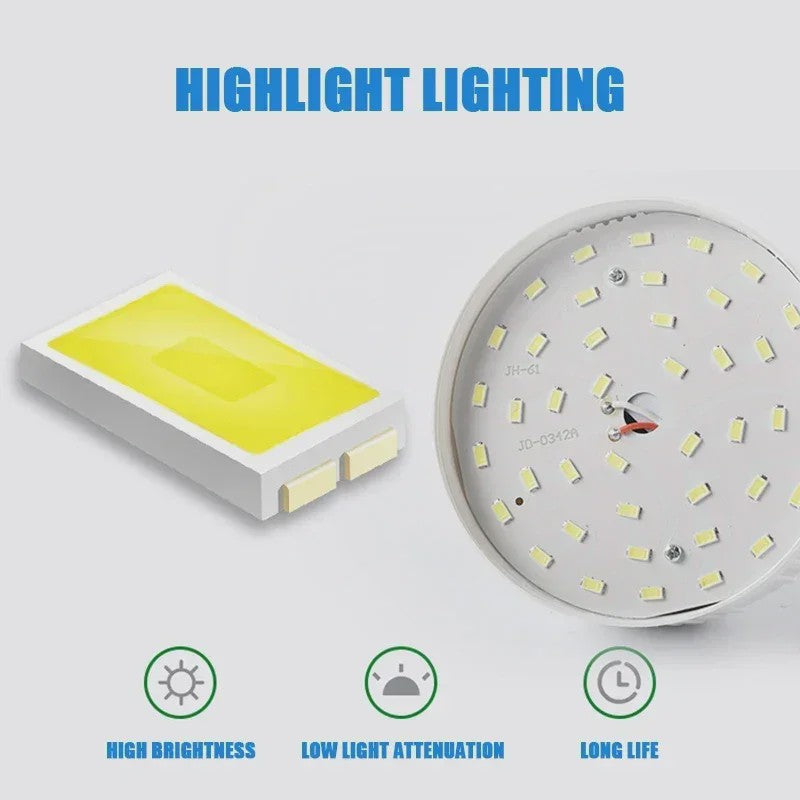 Draagbare LED Noodlamp met Zonnepaneel & USB - Oplaadbaar, Energiezuinig, voor Camping & Tuin