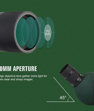 SVBONY SV28 Spotting Scope 25-75x70mm - Krachtige Zoom Verrekijker voor Vogelspotten & Outdoor
