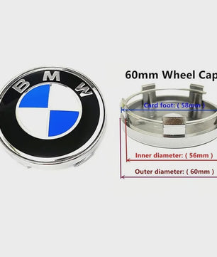 Set van 7 BMW 3D Logo Wielnaafdoppen - Universeel compatibel met diverse BMW modellen