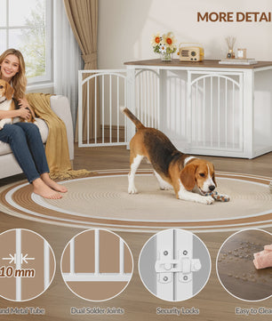 Hondenkooi Meubel 100cm - Stijlvolle Hondenbox als Bijzettafel voor Middelgrote tot Grote Honden