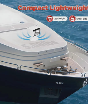 Waterproof Marine Spotlight met Afstandsbediening - 12V 100W - 360° Draaibaar