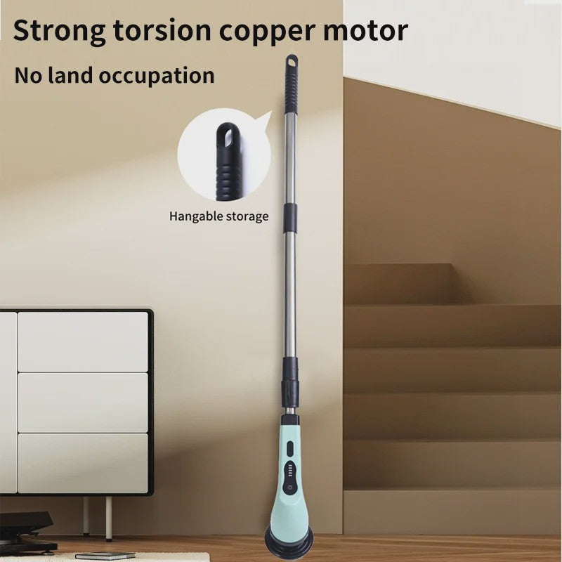 Elektrische Schoonmaakborstel 9-in-1: Krachtige Spin Scrubber voor Huis en Keuken
