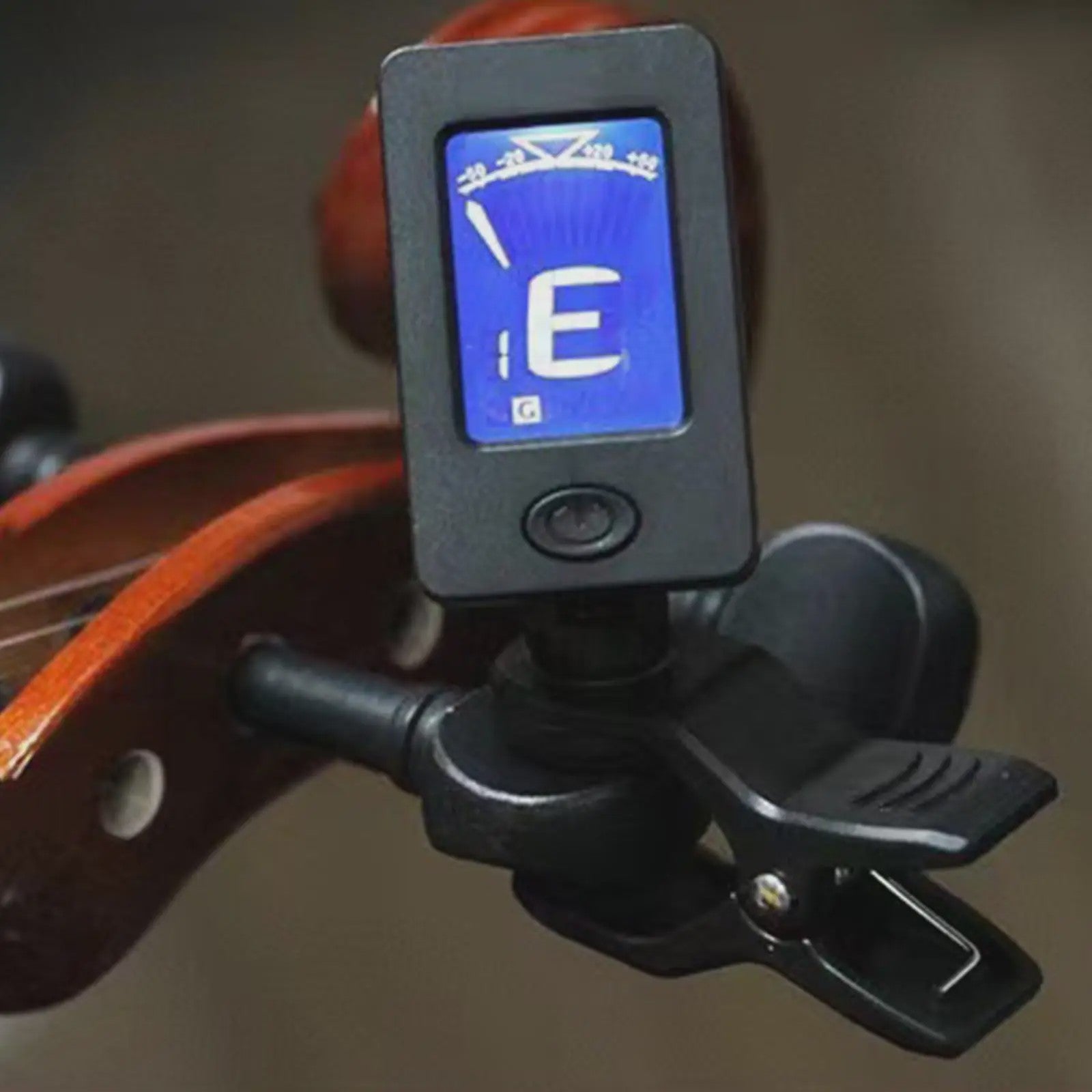 Professionele Clip-On Gitaartuner met 360° Draaibaar LCD Scherm - Voor Gitaar & Ukulele