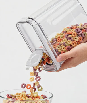 Set van 4 Transparante Voorraadcontainers voor Granen & Voedsel - 4L