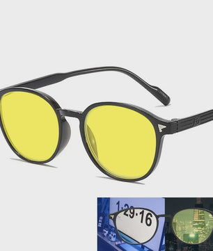 SEAMERGO Retro Unisex Nachtzicht Bril - UV Bescherming, Anti Blauw Licht & Straling