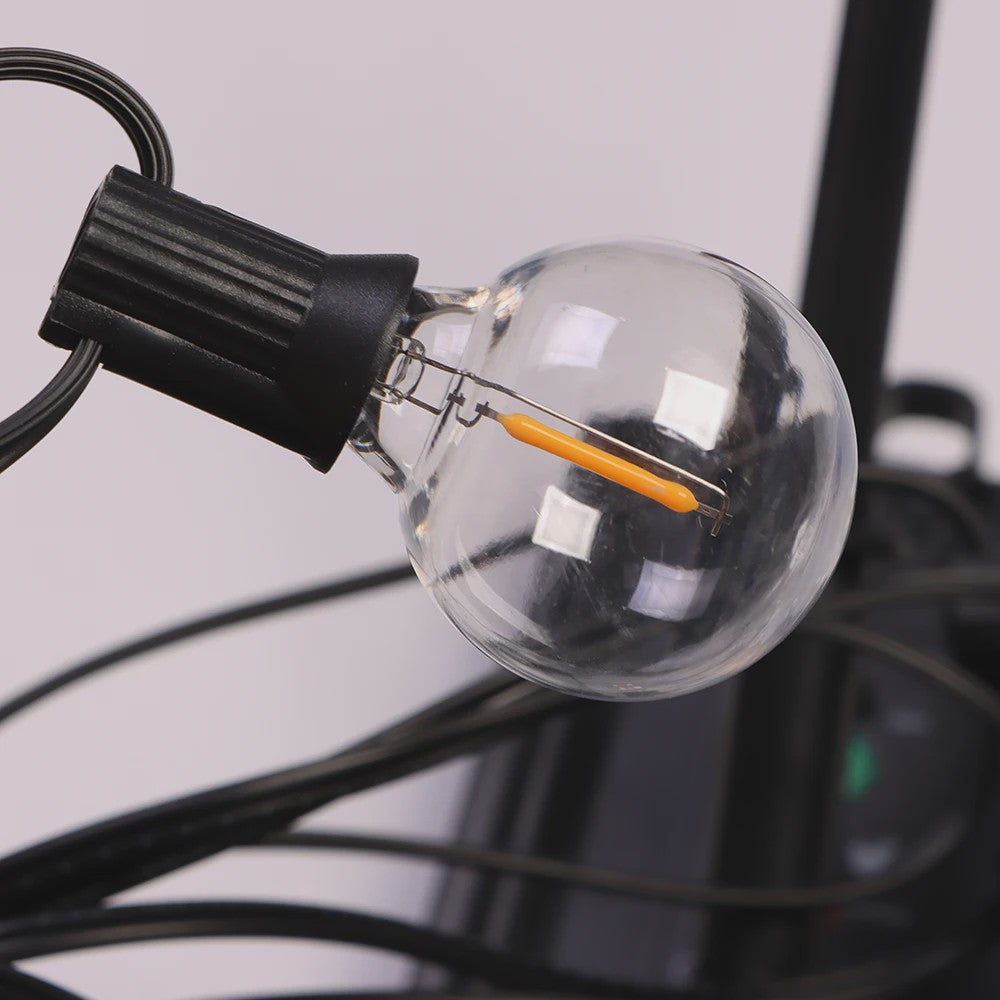 12M 30 LED G40 Slinger Verlichting - Solar & USB, Waterdicht, Buiten