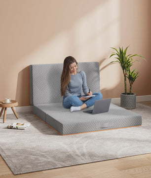 Opvouwbaar Traagschuim Matras 15cm - Wasbare Hoes, Gastenmat, Reis Matras