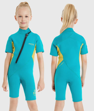 2mm Kinder Wetsuit Shorty voor Jongens & Meisjes - Neopreen Zwempak voor Strand & Watersport