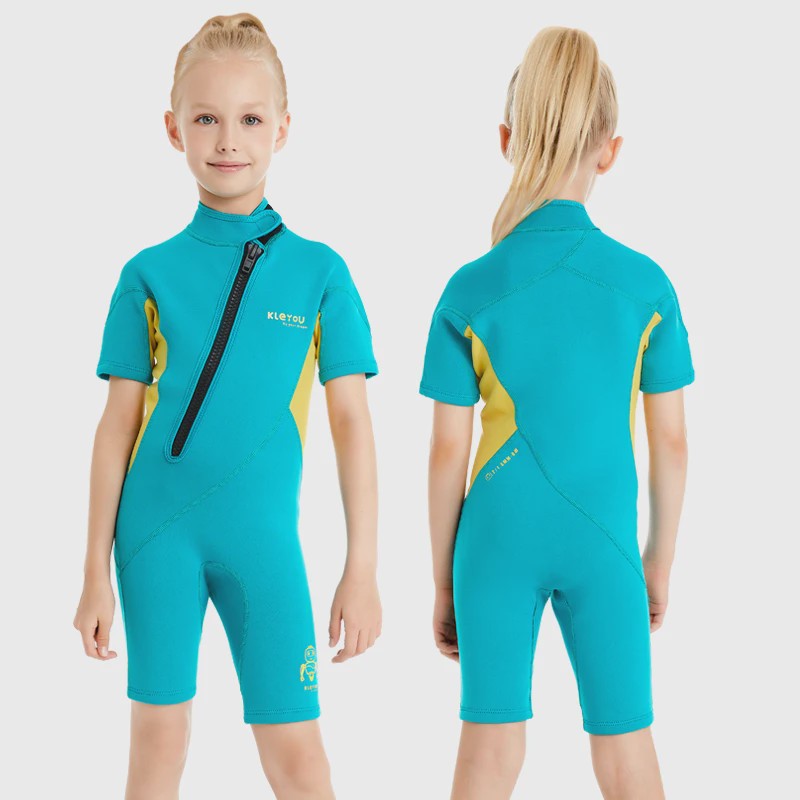 2mm Kinder Wetsuit Shorty voor Jongens & Meisjes - Neopreen Zwempak voor Strand & Watersport