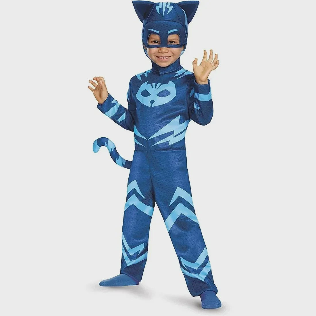 PJ Masks Kinderkostuum - Gekko, Catboy & Owlette Jumpsuit met Masker