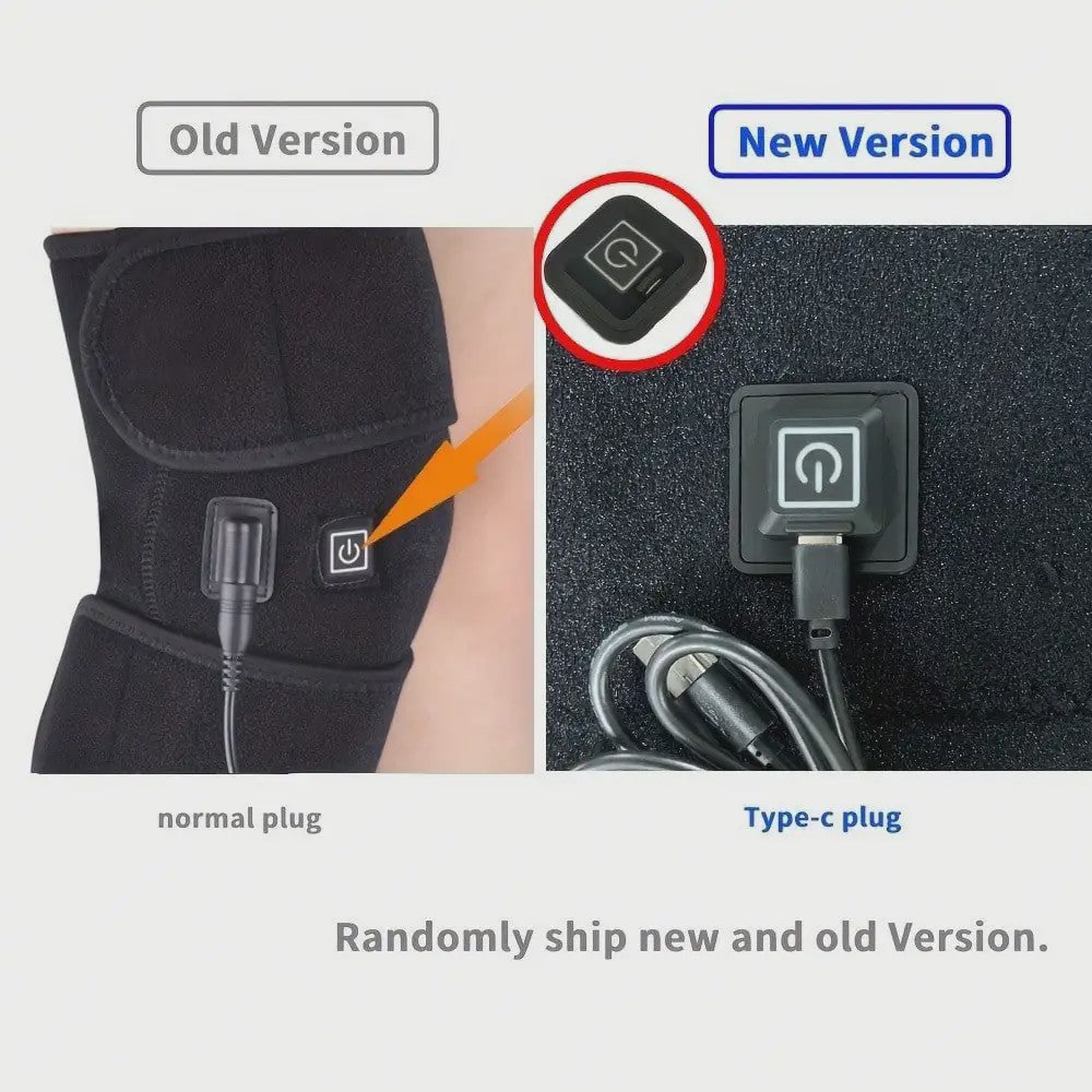 Verwarmde Kniebrace met USB - Verstelbare Warmte voor Pijnverlichting en Comfort