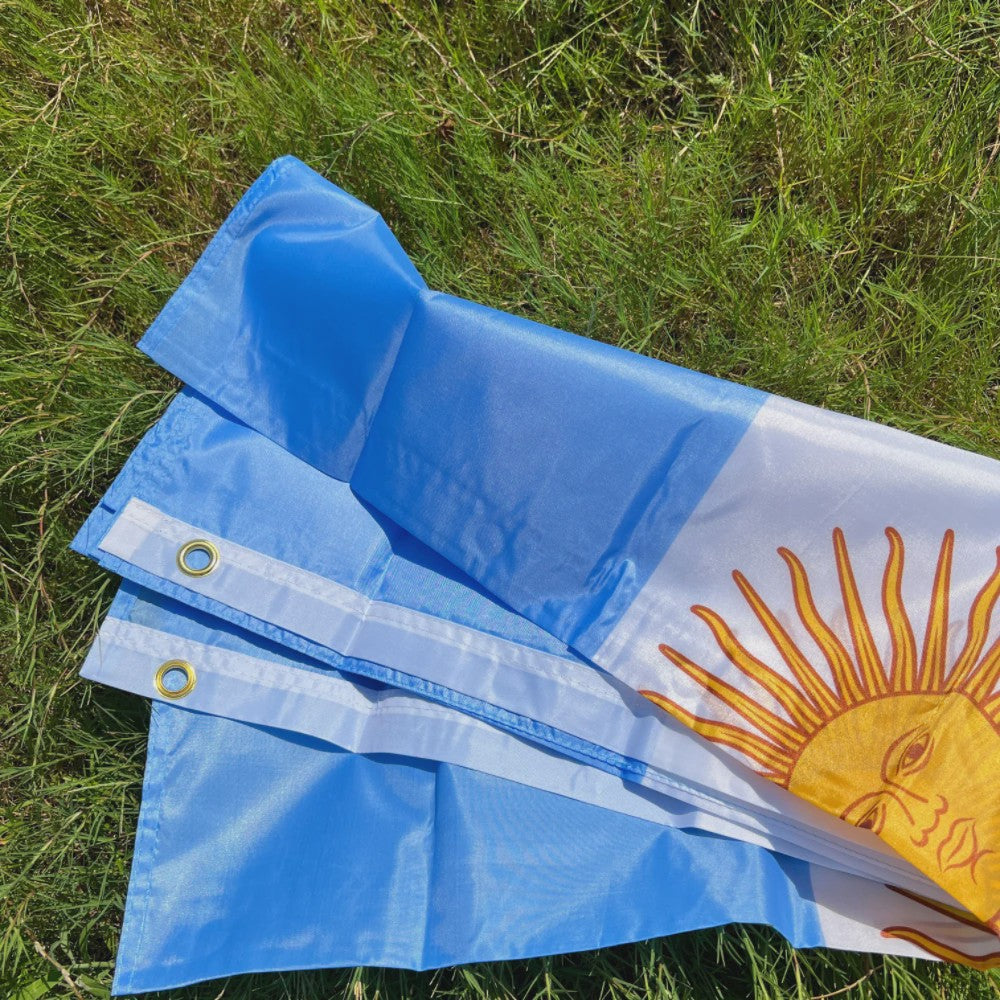 Argentijnse Vlag 90x150cm - Duurzaam Polyester met Zon van Mei