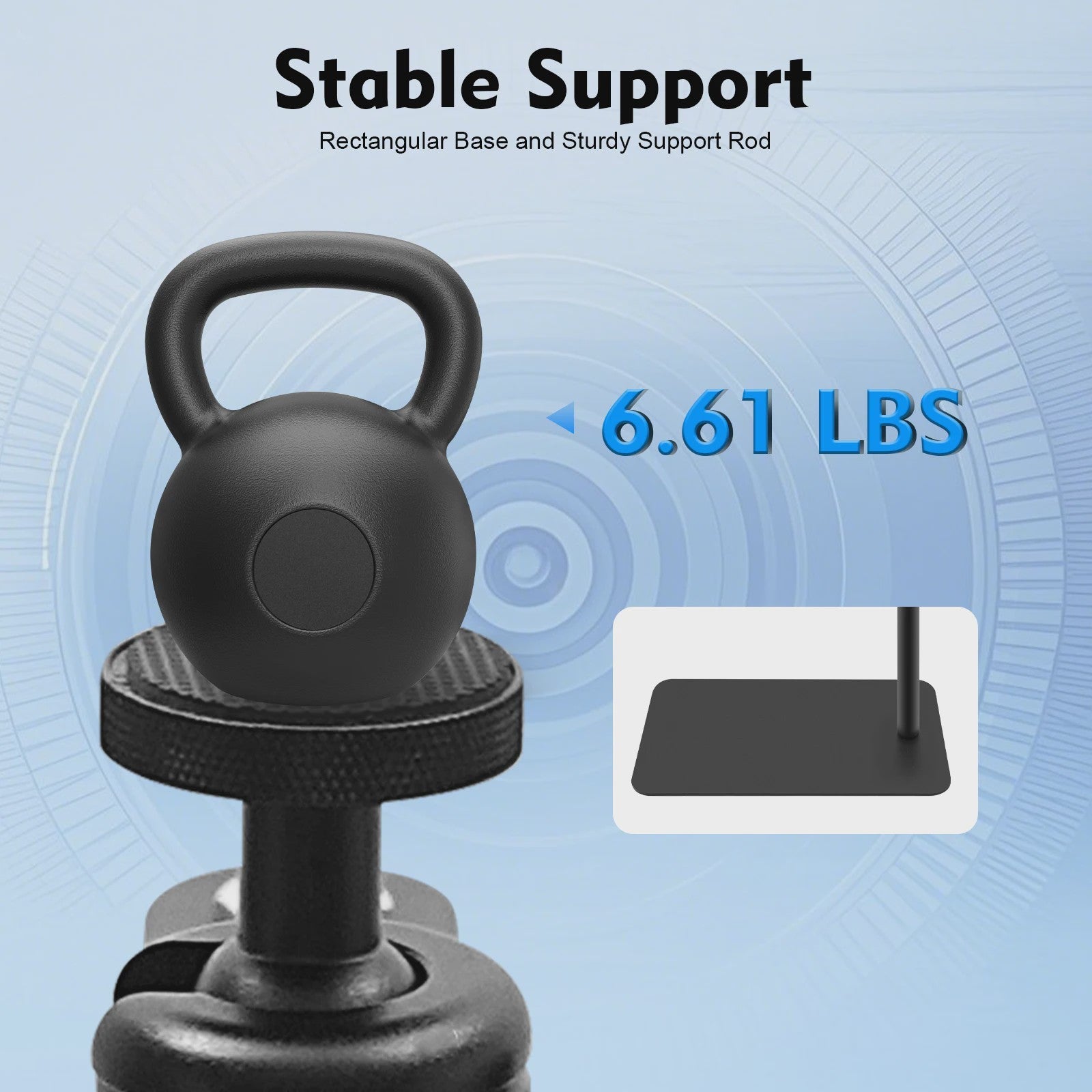 Verstelbare Projector Stand 60-120cm met Zware Voet & 360° Draaibaar