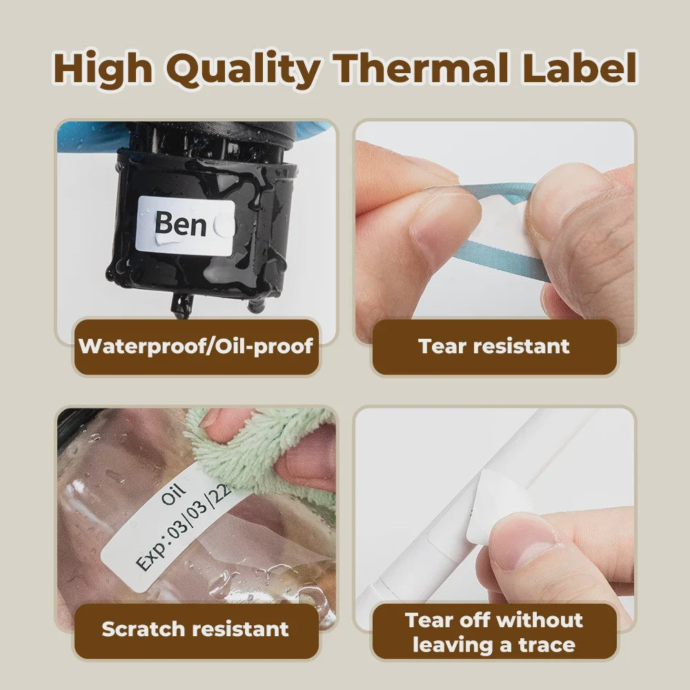 Phomemo Q30 Mini Label Printer: Draagbare Draadloze Sticker Printer