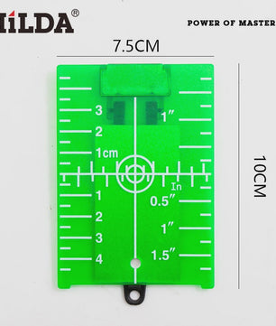 HILDA Laser Richtplaat Groen/Rood - Verticale/Horizontale Lijn Laser Target Bord