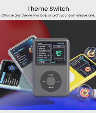 64GB MP3 Speler met Bluetooth, HiFi Audio, Radio & Video - Draagbare Muziekspeler