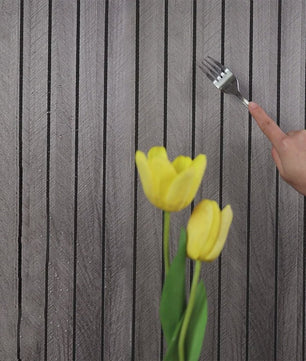 3D Houten Lamellen Behang - Zelfklevend, Waterdicht & Verdikkend - Wanddecoratie
