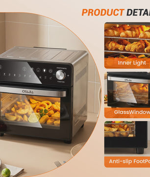 14L Mini Oven met Airfryer, Pizzafunctie & 11 Programma's - 1800W