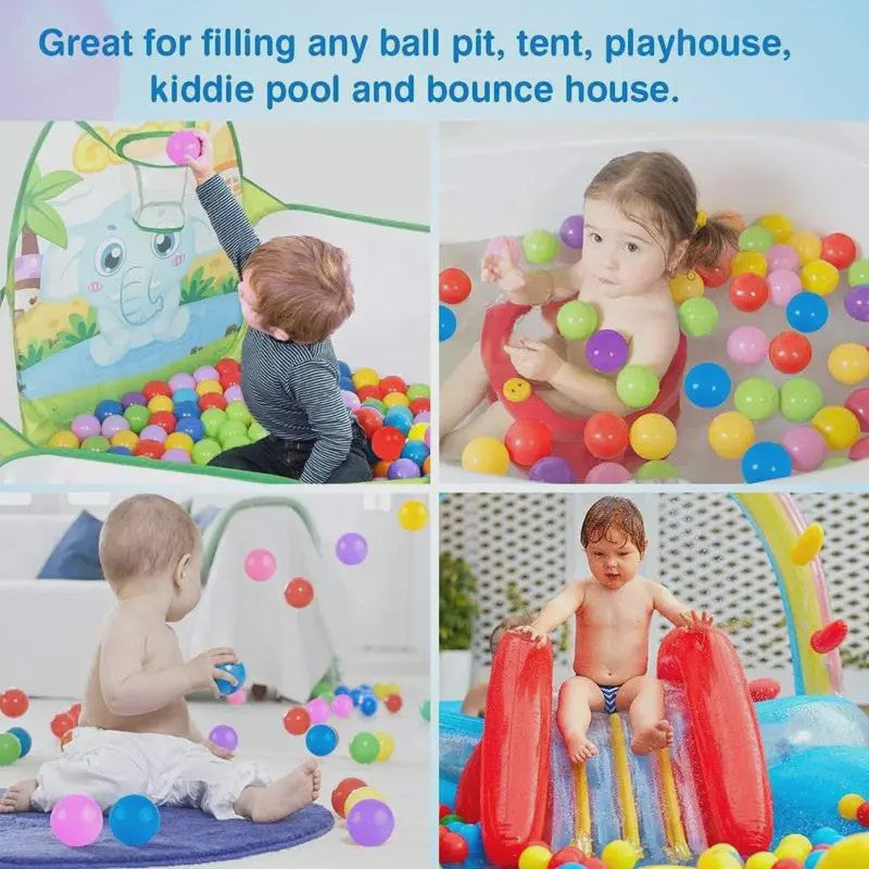 Vrolijke Ocean Ballen Speelgoed - Zachte Plastic Ballen voor Binnen en Buiten Plezier