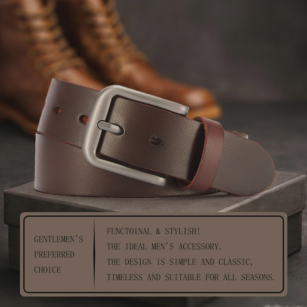 Luxe Heren Riem van Echt Leer - Stijlvolle Casual & Zakelijke Accessoire