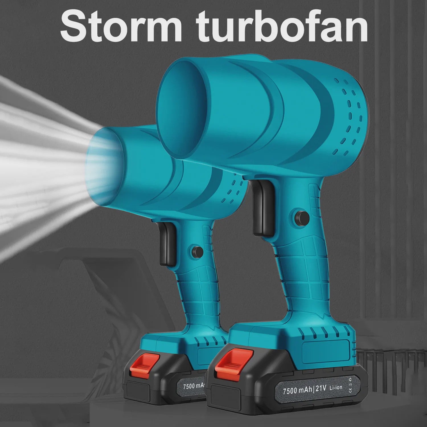 Krachtige Draadloze Turbo Ventilator Bladblazer 120km/u - 21V Accu
