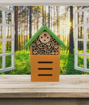 Natuurlijk Houten Insectenhotel - Vlindertuin & Bijenhuis voor Lieveheersbeestjes en Gaasvliegen