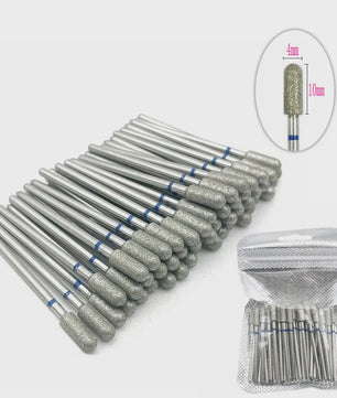 50 Stuks Diamant Freesjes Set - 2.35mm Schacht voor Nagel- en Tandheelkundig Gebruik