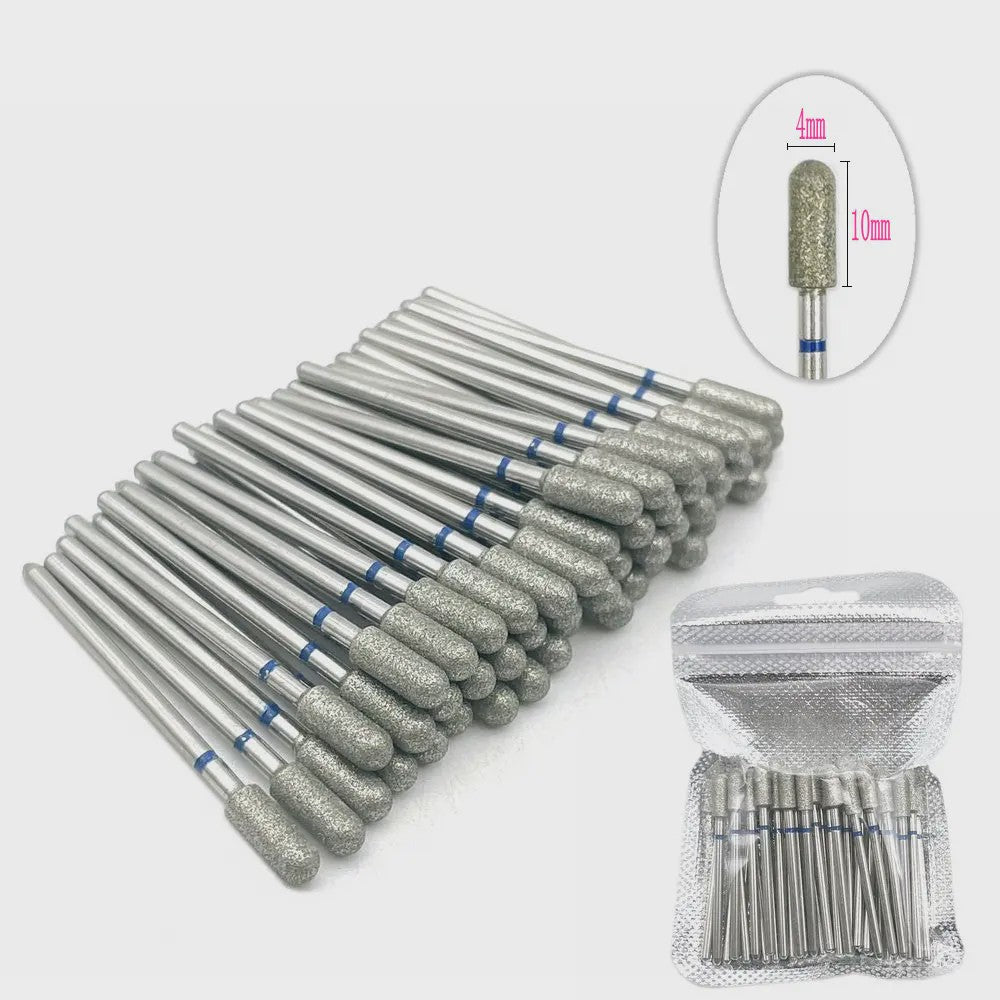 50 Stuks Diamant Freesjes Set - 2.35mm Schacht voor Nagel- en Tandheelkundig Gebruik