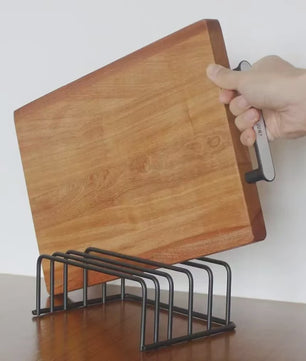 5-laags Keuken Snijplankhouder & Pannendeksel Organizer - Metaal