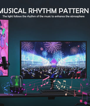 RGB Gaming Monitor Achtergrondverlichting - Synchroniseer met PC, App & Muziek voor Ultieme Sfeer