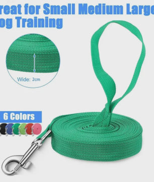Lange Hondentrainingslijn Nylon - 1.2M tot 30M - Duurzaam & Veilig