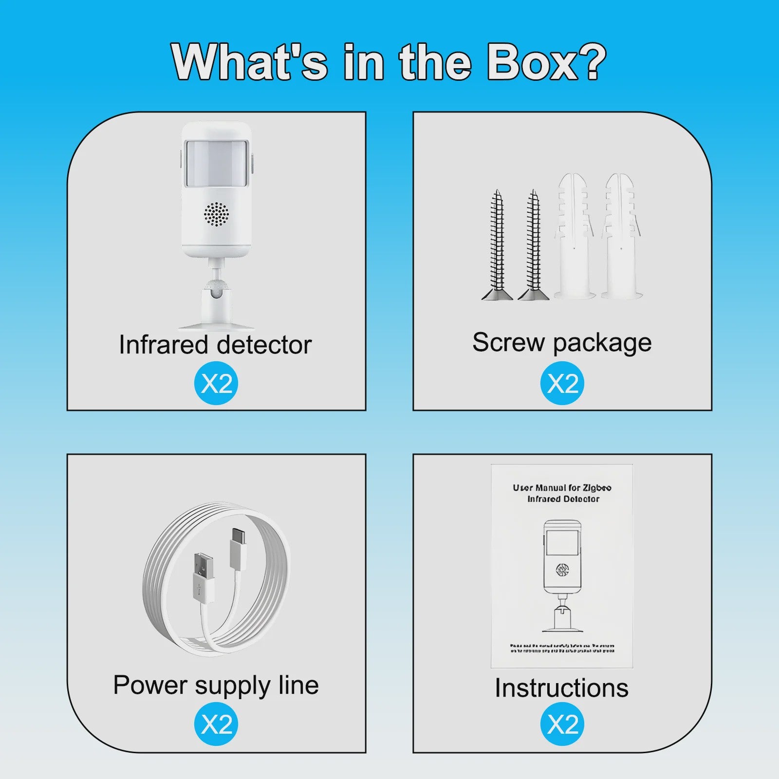 Slimme WiFi Infrarood Bewegingsmelder met App Bediening - 4 Alarm Modes - PIR Sensor voor Huis, Kantoor, Garage