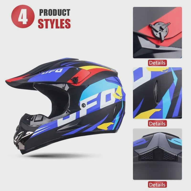 Professionele Off-road Motorhelm voor Volwassenen & Kinderen - Inclusief Gratis Gift Set