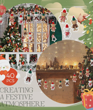 Schattige Kerst Knuffel Beer - Mini Pluche Beertjes Decoratie & Cadeau