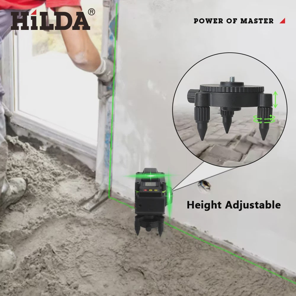 HILDA 360° Draaibare Basis voor Laserwaterpas & Statief