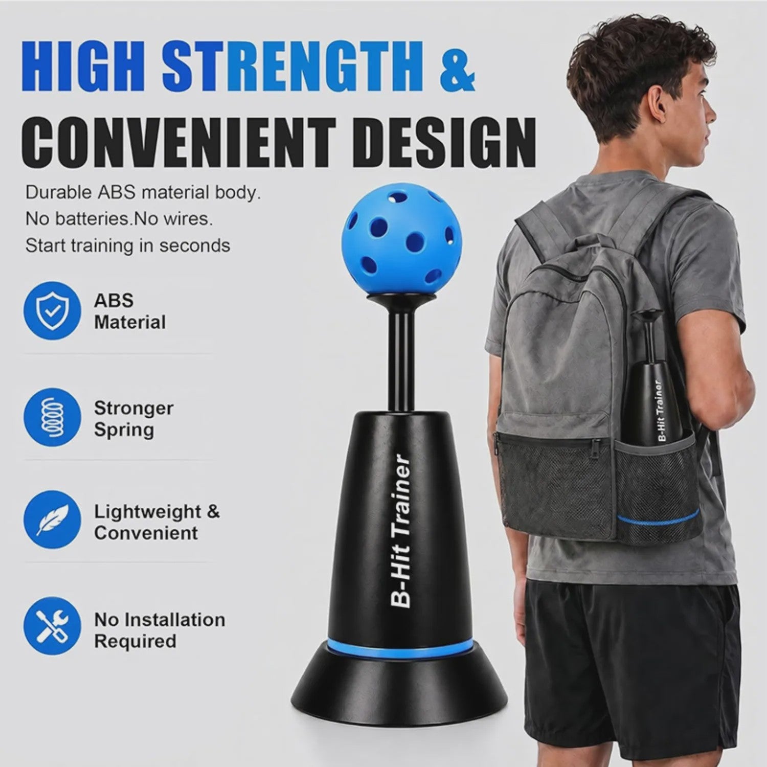 Baseball & Softball Slagtraining Tee: Solo Oefenen Zonder Werper