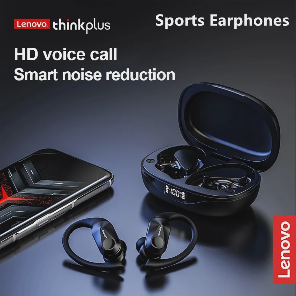 Lenovo LP75 Draadloze Sportoordopjes met Bluetooth 5.3, Hifi Stereo en LED Display