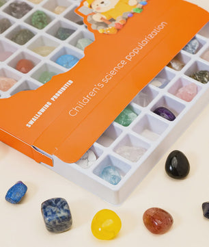 72 Delige Set Natuurlijke Kristallen en Edelstenen - Cadeaubox