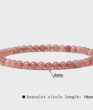 Natuursteen Armband met Kwarts, Kattenoog, Jades & Aquamarijn Kralen - Stretch Bangle voor Dames & Heren