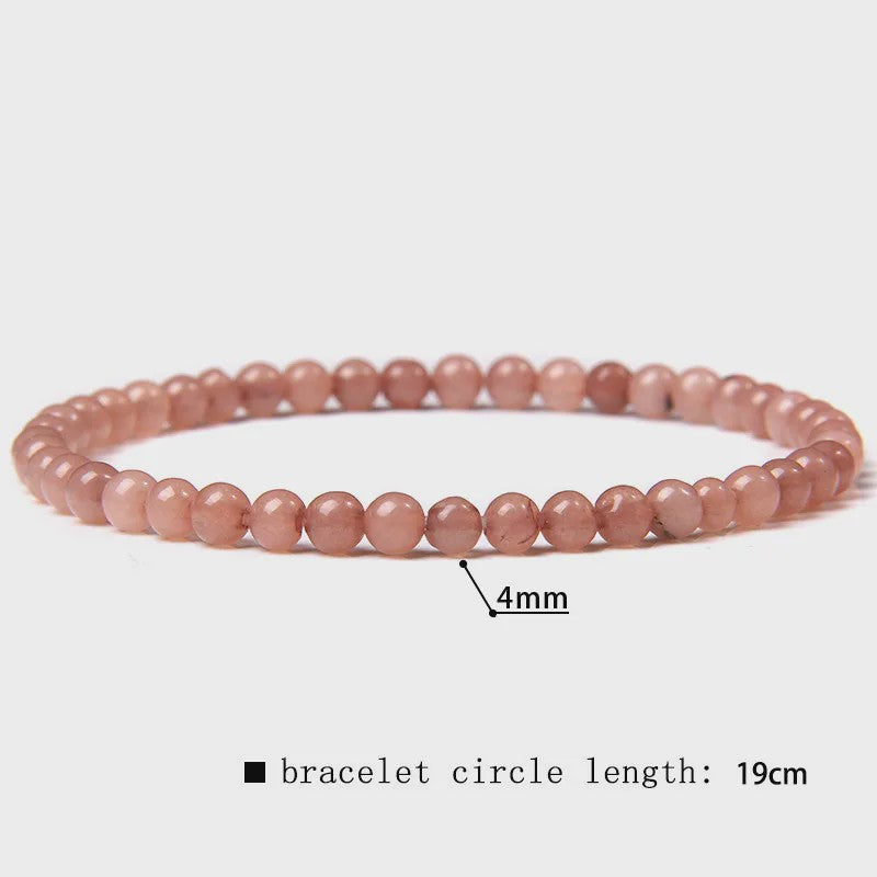 Natuursteen Armband met Kwarts, Kattenoog, Jades & Aquamarijn Kralen - Stretch Bangle voor Dames & Heren