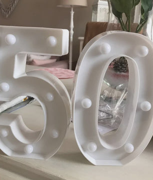 LED Nummer Verlichting - Feestelijke Decoratie voor Verjaardagen & Jubilea