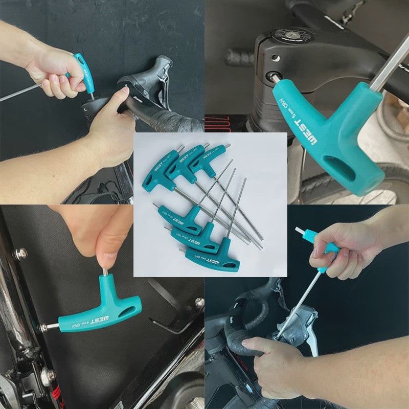 T-Handgreep Inbussleutel Set voor Fietsreparatie - 2 t/m 8mm