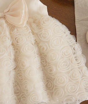 Schattige Baby Meisjes Jurk Zomer - Prinsessenjurk met Strik en Bloemenprint
