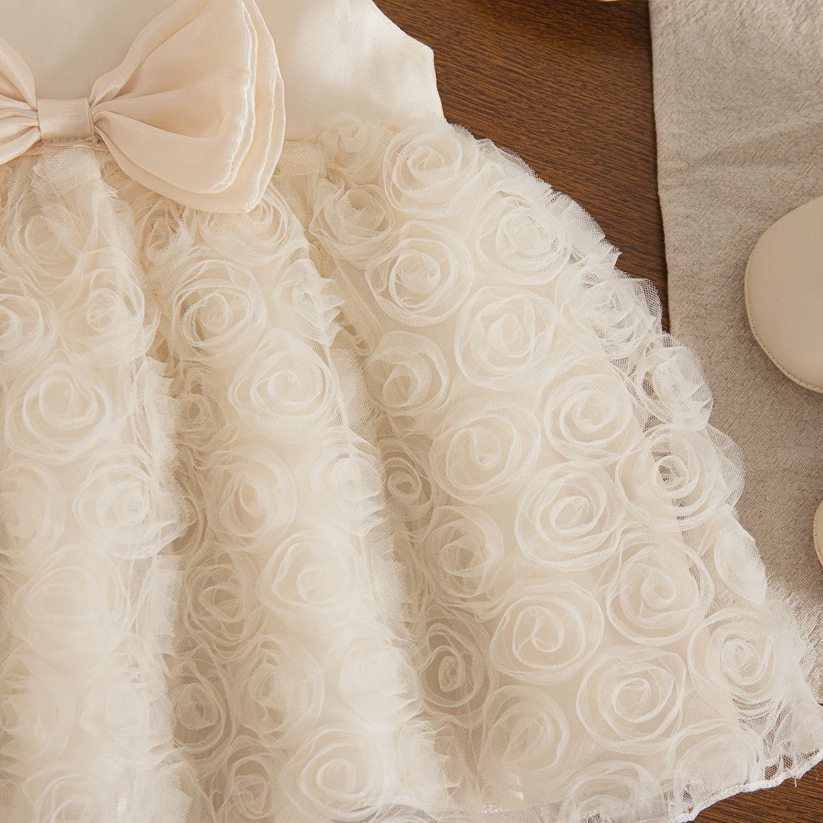 Schattige Baby Meisjes Jurk Zomer - Prinsessenjurk met Strik en Bloemenprint