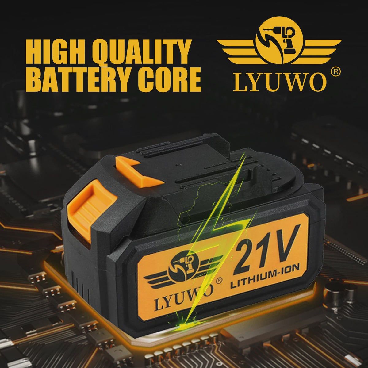 LYUWO Krachtige Brushless Elektrische Sleutel 380NM - Voor Automotive en Zwaar Werk