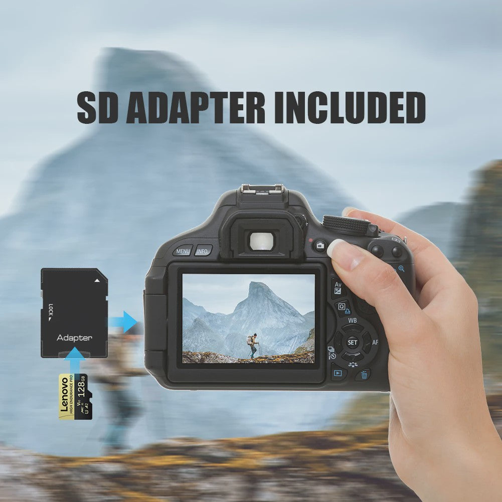 Lenovo High Endurance PRO Micro SDXC Kaart 512GB - 4K Video, Full HD, A2, V60